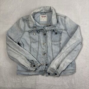 Mossimo Denim Trucker Blue Long Sleeve Jean Jacket Youth XL Girls